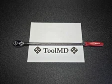 Snap-on Tools PEARL RED 3/8" Drive Hard Extra-Long Fixed Head Ratchet FHLLD80