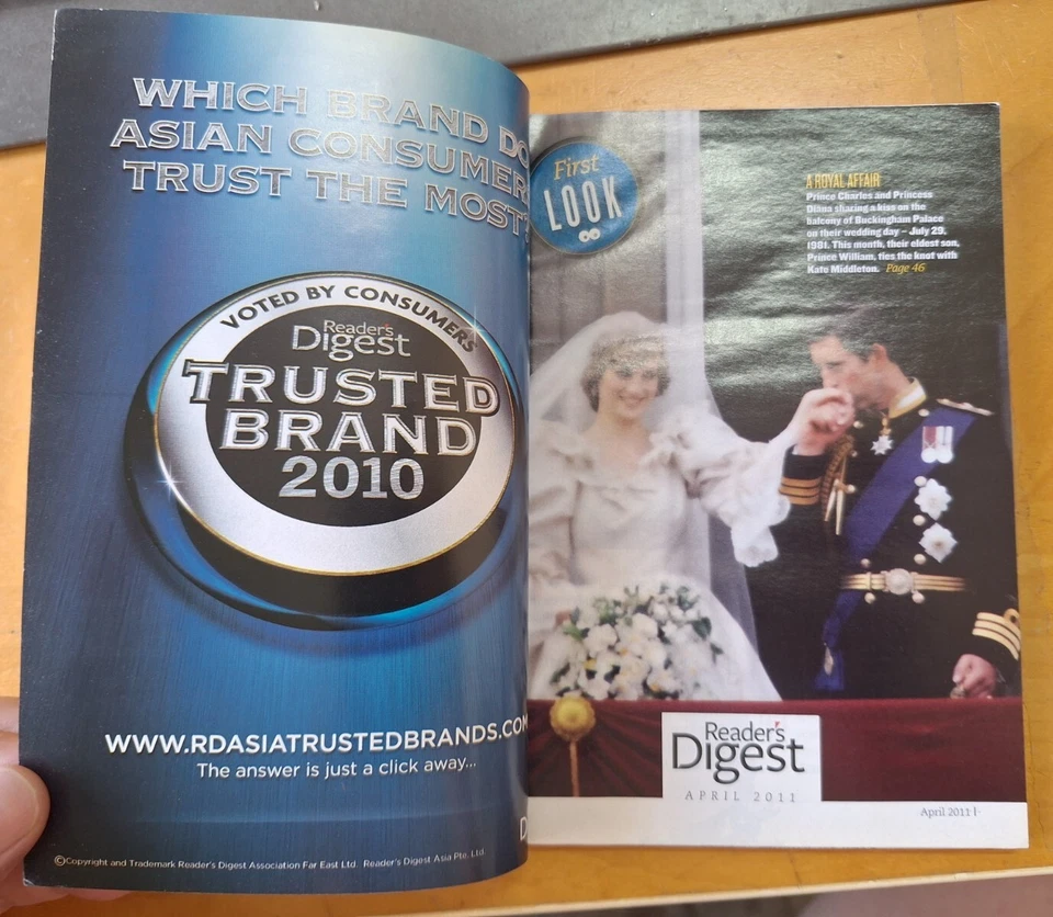 Reader's Digest Vol. 97 No. 577 April 2011 Wedding of the decade Will & Kate - Image 3 of 4