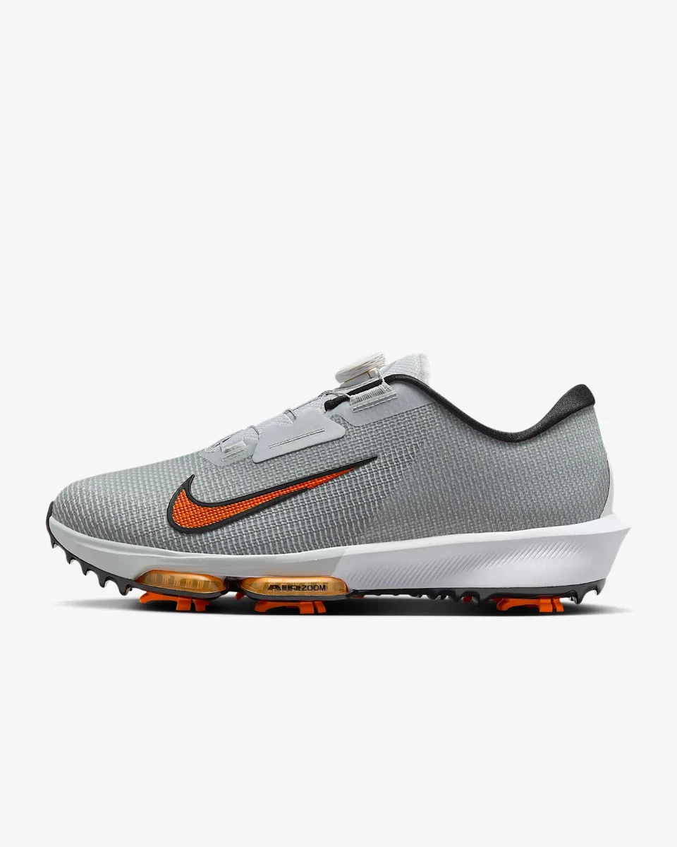 Nike Air Zoom Infinity Tour 2 Golf Pure Platinum Safety Orange for