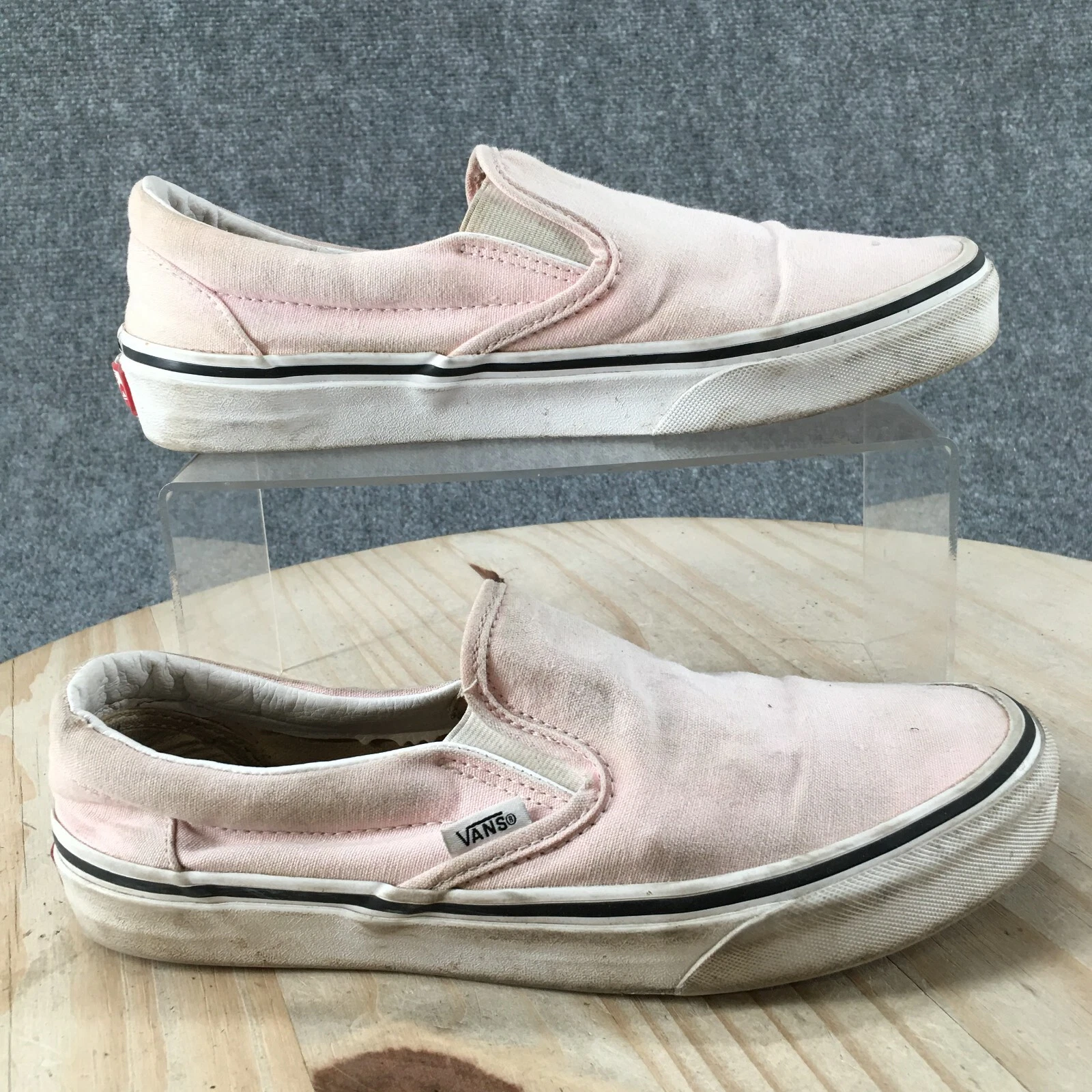 Scarpe Vans Uomo 7 Donna 8 5 Off The Wall Mocassino Sneakers Comode Rosa Slip On