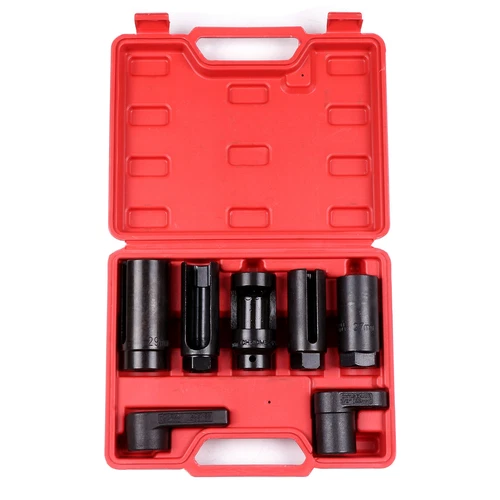 7Pcs Oxygen Sensor Socket Set Sensor Oil Pressure Sending Unit Removal Tool US - Picture 12 of 12