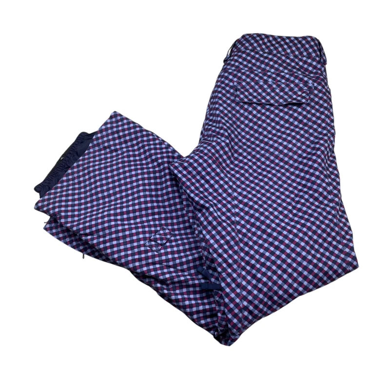burton dryride insulated ski snow gingham pants