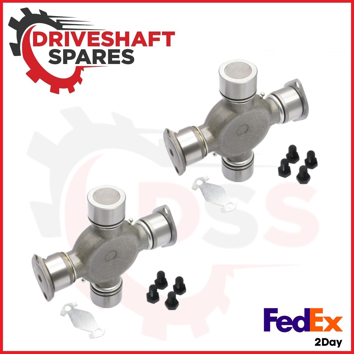 676x TWO X NEW 5-676X Half Round Combination Greaseable Universal Joint 1810 ...