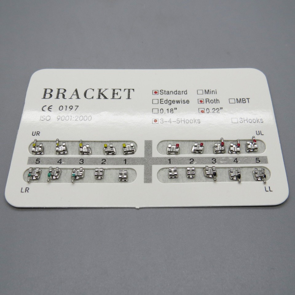 Kit Orthodontique Roth 022 - Fils D'arcade, élastiques, Ligatures NiTi, Attaches, Pour Professionnels