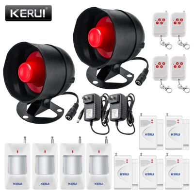 KERUI Alarm Home Security System Door Sensor Garage Detect Anti-theft Loud Alert Kit