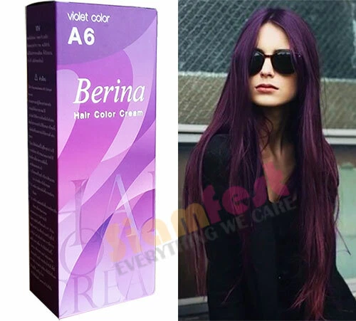 TINTE PARA EL CABELLO BERINA ESTILO MODA TODO COLOR CREMA PERMANENTE Y DESARROLLADOR UNISEX Foto 4 de 4