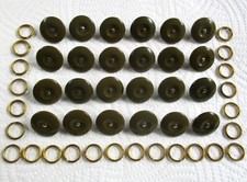 24x British Army:"DENIM BATTLEDRESS BLOUSE BUTTONS & RINGS" (19mm, BD, Overalls)