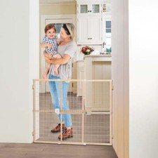 North States Quick-Fit Wire Mesh Pet/Baby Gate For Wide Openings  4665