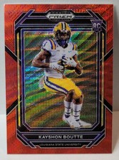 Kayshon Boutte ROOKIE 2023 Panini Prizm Draft Picks Red Wave Patriots LSU i6c