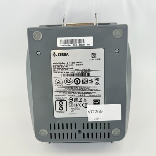 Zebra GK420d Thermal Label Printer & Power Cable Up to 6"x4" Tested & VGC - Picture 8 of 9