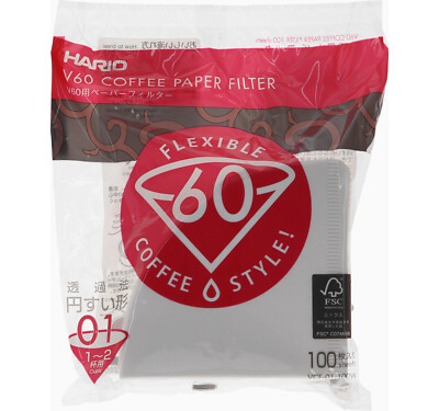 HARIO V60 Papierkaffeefilter, Größe 01