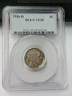 1916-D Buffalo Nickel 5C PCGS VF30