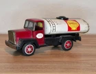 Rare Vntg-Bandai Shell Tanker Truck-Pioneer Gas Co-Tin Litho Truck-1950s-Japan