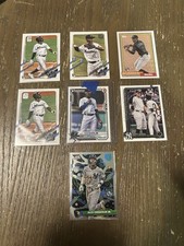  Jazz Chisholm Jr. Rookie Miami Marlins Yankees Baseball Card Lot (7) topps 