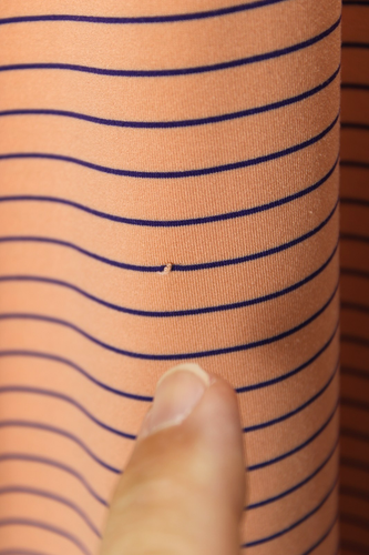 Men's Size L Peter Millar Summer Comfort Polo Golf Shirt Peachy Orange Striped - Picture 8 of 8