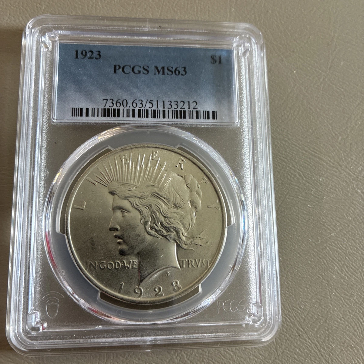 MS 63 Graded 1923 Year Peace Dollars (1921-1935) for sale | eBay