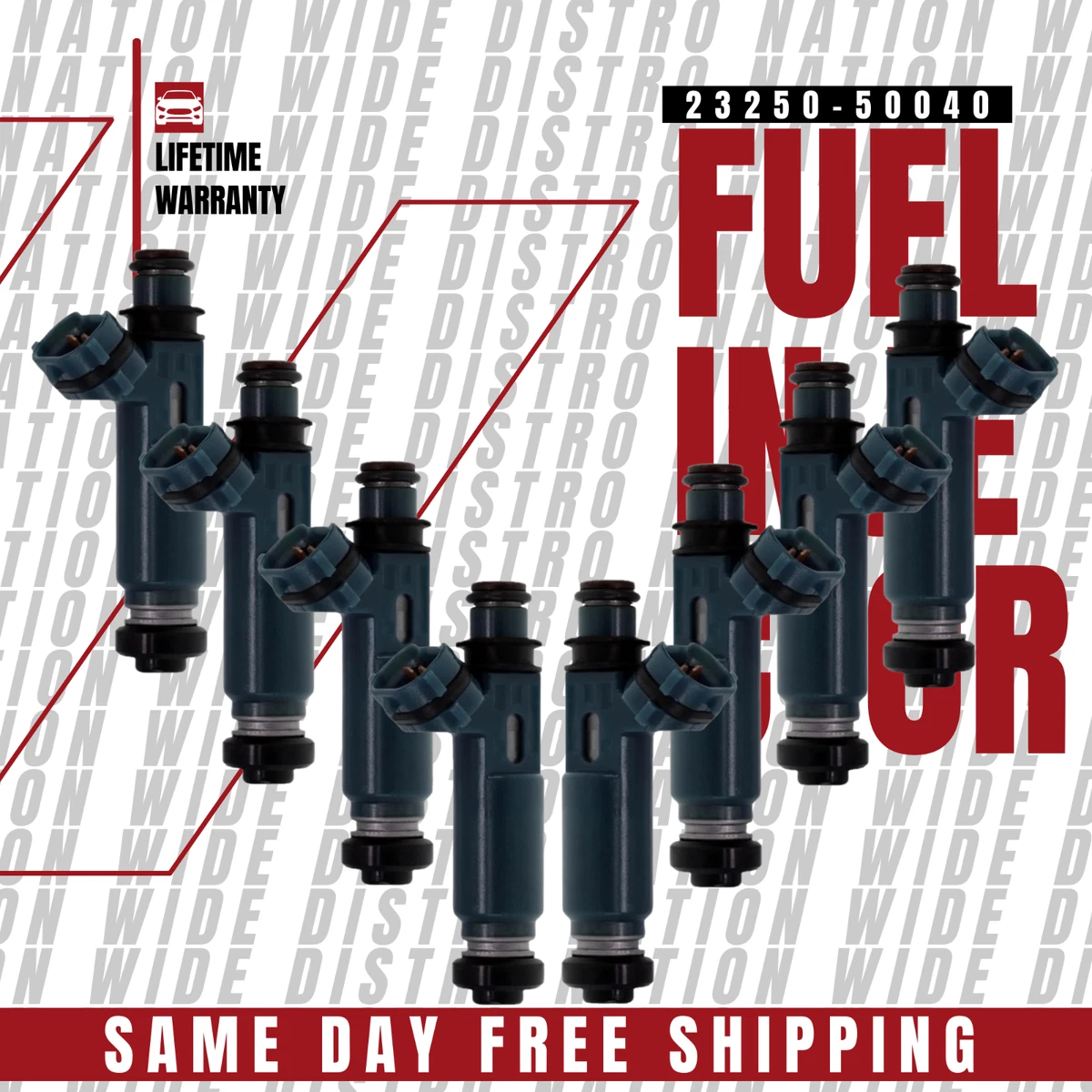NEW OEM X8 Denso 4-Hole Upgrade Fuel Injectors For 2000-04 Toyota