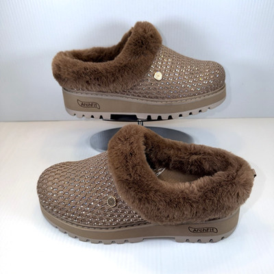 Bobs by Skechers Women's Martha Stewart Arch Fit Keepsakes Slipper Rose Sz 6 New