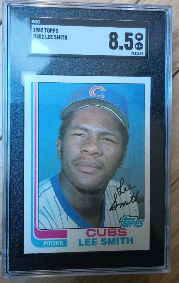 1982 Topps #452 Lee Smith - Baseball SGC 8.5 Cubs Rookie