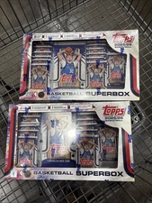 2025-26 TOPPS BASKETBALL SEALED SUPERBOX COSTCO EXCLUSIVE  -TWO SEALED BOXES-