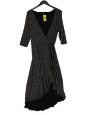 Baukjen Wrap Maxi Dress UK14 in Black