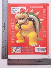 Bowser Mario Authentic Print Advertisement / Game Poster Art