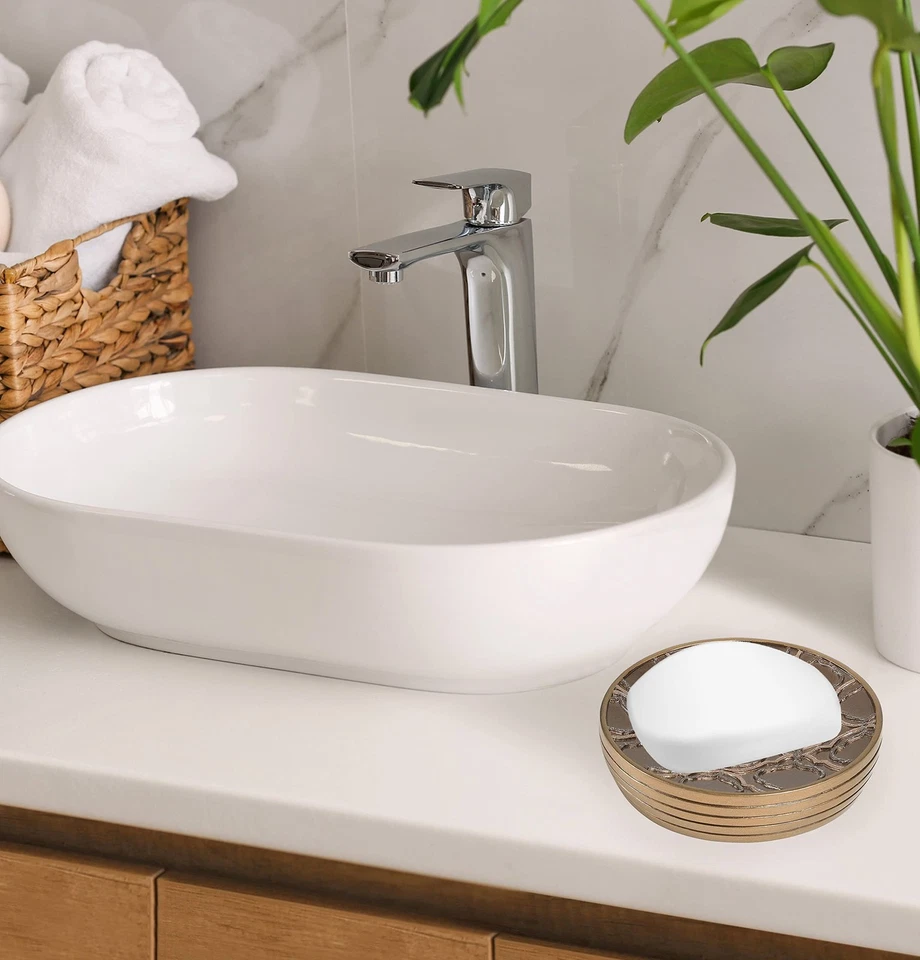 Jabonera, colección de husillo, dorada Foto 2 de 4