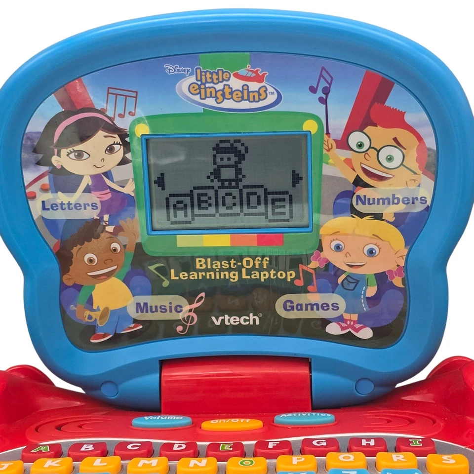 VTG Rare Vtech Disney Little Einsteins Blast-Off Learning Laptop WORKING As Is - Image 2 of 4