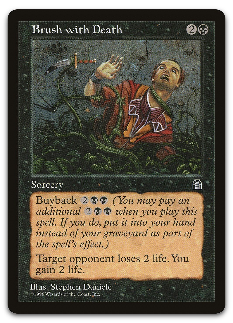 Brush with Death (NM) Stronghold STH Magic MTG