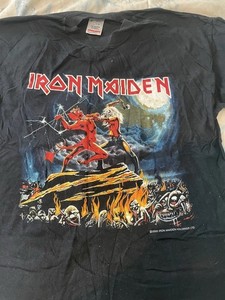 Screen Stars Iron Maiden Brixton Academy 2002 Clive Burr benefit XL Short Sleeve