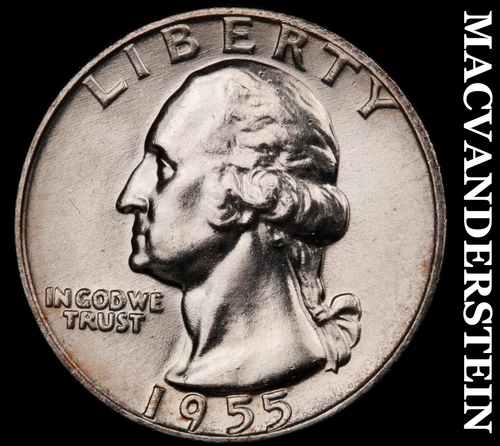 1955-D Washington Quarter- Choice Gem Brilliant Uncirculated Luster #G6757