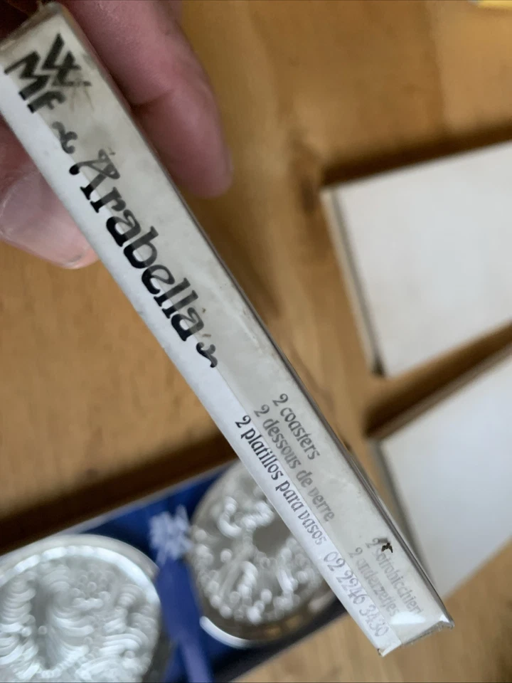 WMF Arabella 4 Vetro Sottobicchieri Argentato Protezione Dall'Ossidazione - Immagine 2 di 4