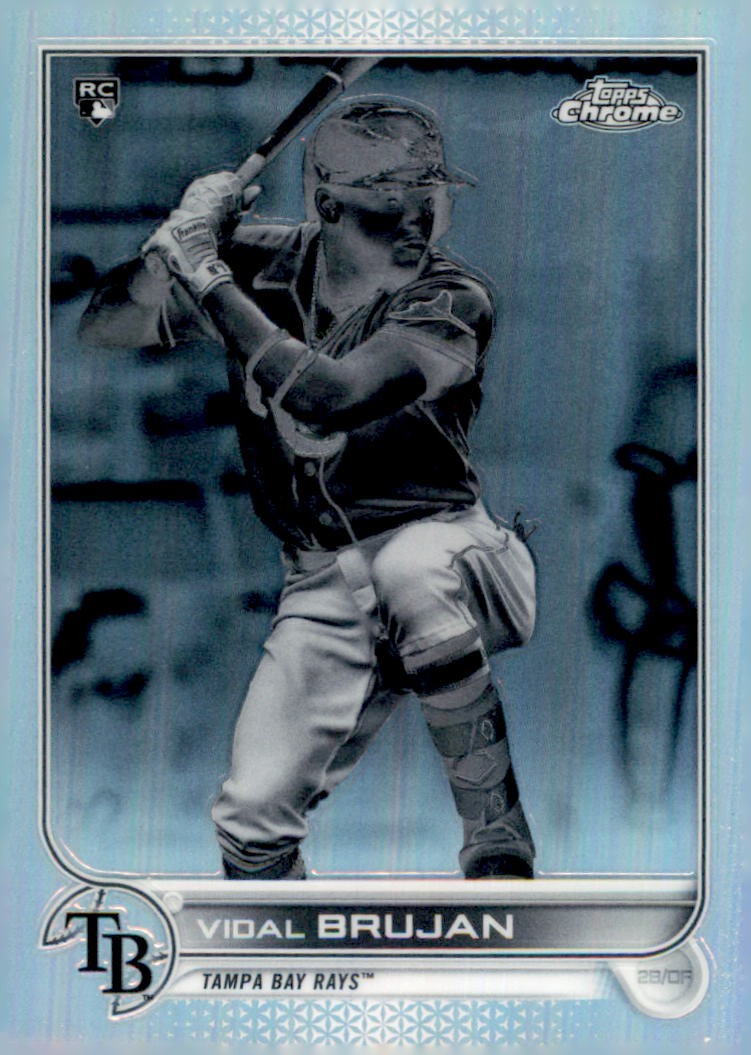 2022 Topps Chrome #134 Vidal Brujan Negative Refractor