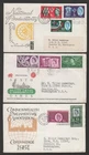 GB 1958/62 lot of 5 FDC - NPY - Commonwealth Games - Parliament - CEPT - Bank