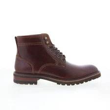 Johnston & Murphy Dudley Lug 20-1993 Mens Brown Leather Casual Dress Boots