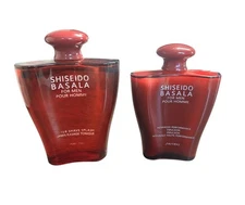 Shiseido Basala Pour Homme 5 Oz After Shave & 3.3 Oz Lotion Emulsion Rare Vtg