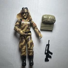 GI Joe Dusty action figure - V1, 1985, NEAR COMPLETE
