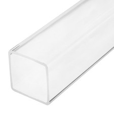 1 Pcs 45mmx45mmx2mm Wall Thickness 153mm Long Clear Acrylic Square Tube