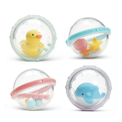 Munchkin 4 Pack Float & Play Bubbles Baby and Toddle Bath Toy