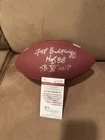 Fred Biletnikoff Signed Stat Football, JSA, 2 Inscriptions Raiders