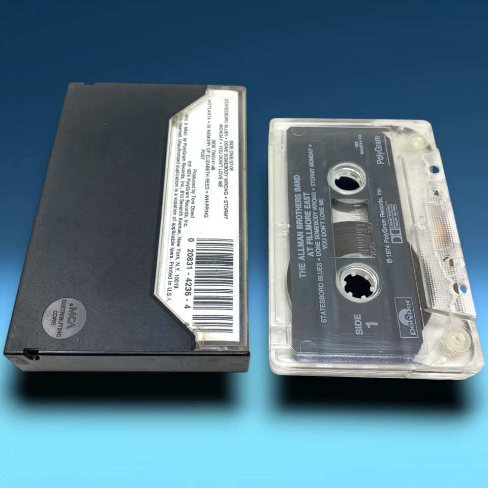 Vintage 1971 Allman Brothers Band at Fillmore East Audio Cassette Tape Polydor Foto 2 de 3