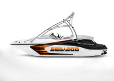 GRAPHIC REPLACEMENT KIT DECAL BOAT SPORTSTER SEA DOO SPEEDSTER 150 ORANGE