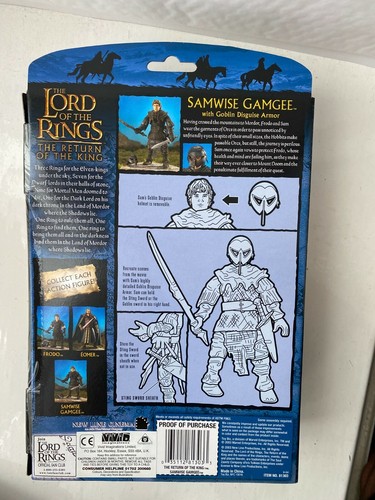 BNIB LORD OF THE RINGS SAM GAMGEE ORC DISGUISE TOY BIZ ACTION FIGURE ROTK SERIES - Picture 4 of 4