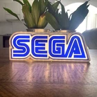 BATTERY POWERED LED LIGHT SIGN \ SAW GAMES NINTENDO ATARI SONY \ BAR LICENSE PLATE