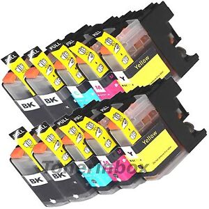 2 Cyan 2 Magenta 2 Yellow, 6-Pack Inkjetcorner Compatible Ink Cartridges Replacement for LC203CL LC203XL for use with MFC-J460DW MFC-J480DW MFC-J485DW MFC-J680DW MFC-J880DW MFC-J885DW 