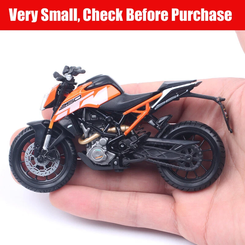 Mini Bburago KTM 250 Duke Bicicleta Diecast Carreras Motocicleta Modelo Juguete Escala 1:18 Foto 3 de 4