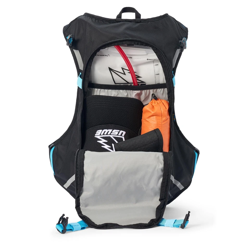 Paquete de hidratación USWE MTB Hydro 12L con vejiga de 3,0 L ciclismo MTB grava - negro/azul Foto 3 de 4