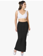NEW WITH TAGS Dermawear Women's Blended Fabric Saree Shapewear Black Medium