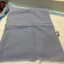 Vintage STRAWBRIDGE and CLOTHIER Wrap Scarf Baby Blue Cotton Shawl Italy