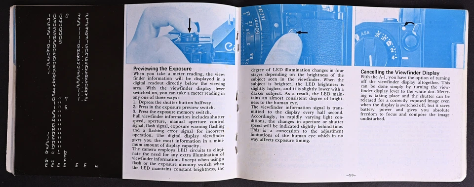 Manual de usuario original Canon A-1 edición 1979 - Excelente Foto 3 de 3